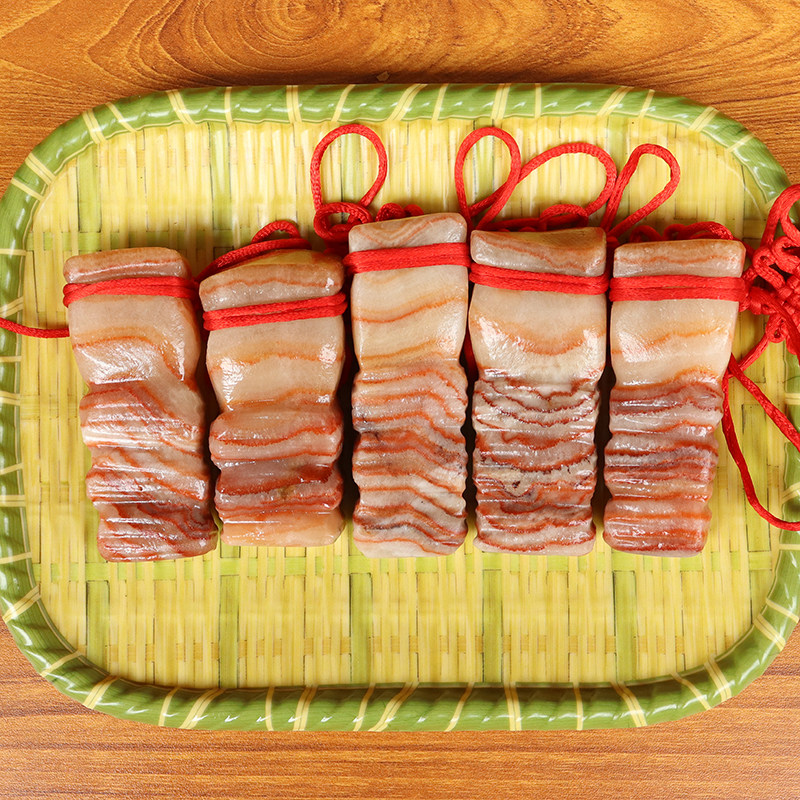 猪肉石天然肉石广西柳州红烧肉腊肉五花肉摆件拼盘28*15*84mm728g,饰品/流行首饰/时尚饰品新,摆件,淘宝优惠券,粉丝福利购,淘宝优惠卷