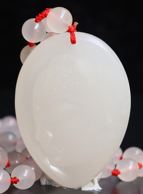 天然玉石挂牌 桂林鸡血玉石吊牌 高端上朗料玉化红38*51*10mm 76g