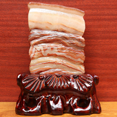 天然石材奇石摆件猪肉石桌面装 饰雕刻石摆件12 4cm1306g