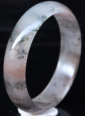 天然玉石桂林鸡血玉石手镯贵妃料上朗料59*16*7mm47g玉化款