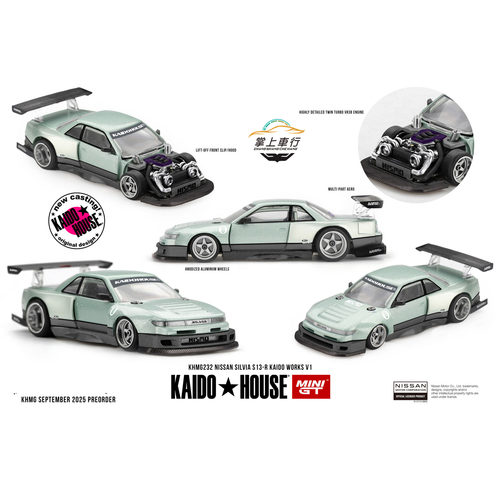 Kaido House MINIGT日产Nissan Silvia S13-R汽车模型【KHMG232】