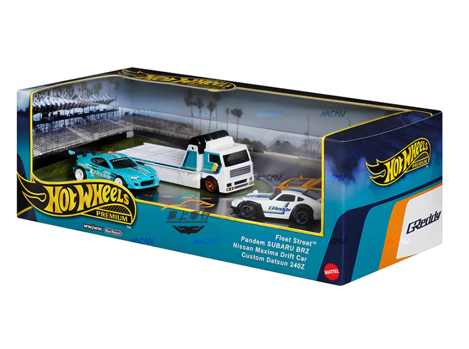 风火轮hotwheels Greddy车库套装GMH39合金汽车模型玩具T批次