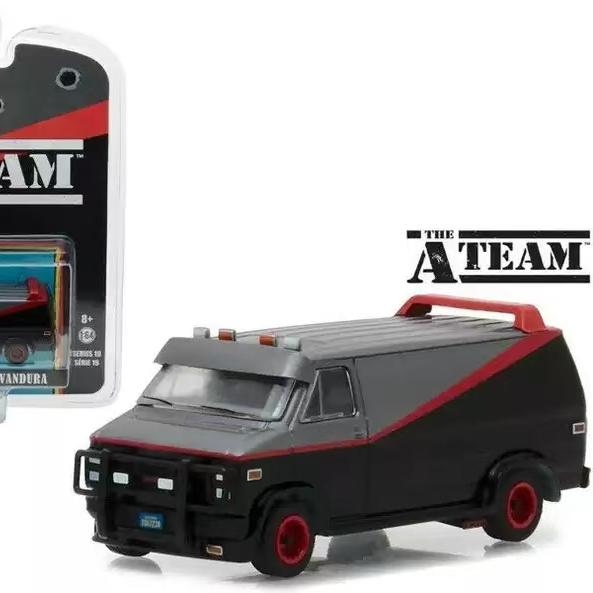 绿光1:64GreenLight天龙特工队1983 GMC Vandura合金胶胎汽车模型