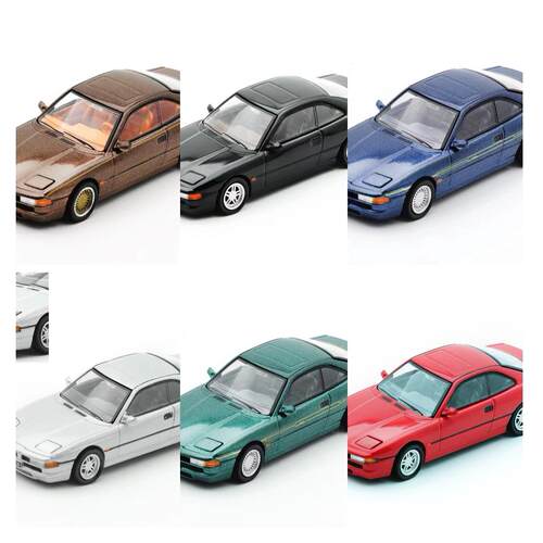 Shadow 90年代宝马850 CSi 含可动部件跳灯 1:64合金汽车模型玩具