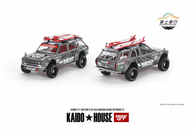 MINIGT&KaidoHouse 得胜 Datsun达特桑510 Wagon 4x4 Offroa 1:64