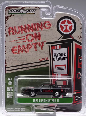 绿光GreenLight 1:64 1982福特野马 MUSTANG GT可开前盖合金模型