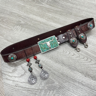 蒙古风原创流苏装饰腰带