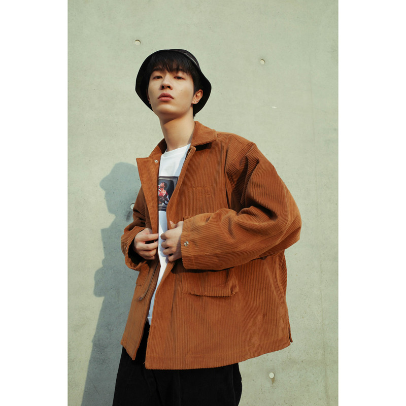 独立因子春季新款灯芯绒M65水洗工装多口袋拉链宽松夹克外套男女,男装,夹克,淘宝优惠券,粉丝福利购,淘宝优惠卷