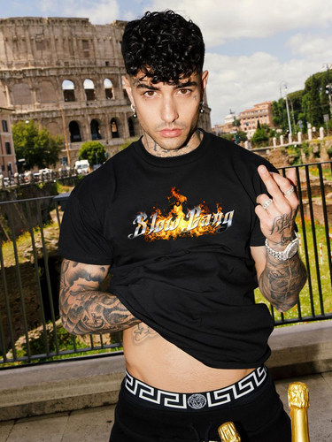 SlowGang修身印花短袖