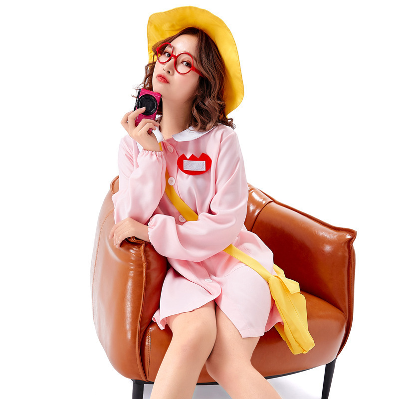 万圣节粉色日式保育员演出服