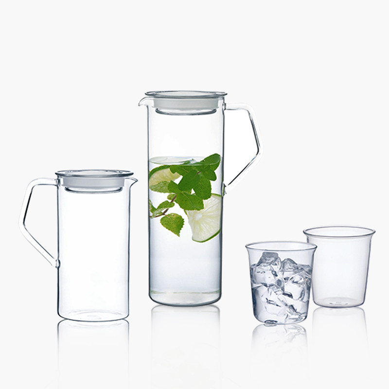 日本kinto耐高温玻璃耐冷水壶凉水壶开水花茶柠檬果汁水壶大容量