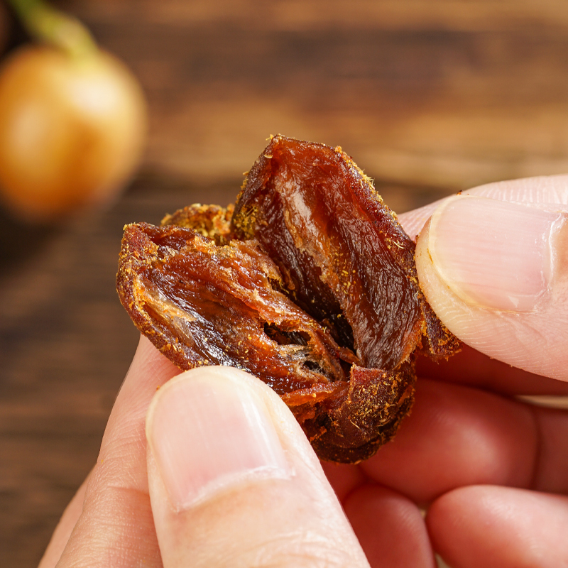 甘草黄皮果干广东潮汕特产蜜饯果脯黄皮豉凉果小吃九制黄皮果零食