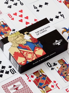 Hustler德州扑克牌德扑PVC塑料扑克WSOP WPT磨砂加厚宽牌大字