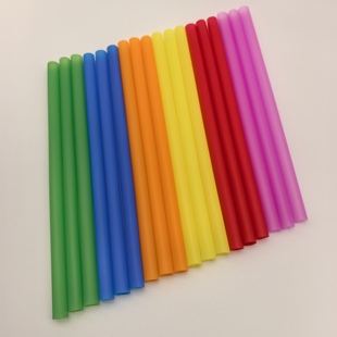 一次性彩色塑料吸管塔台模型100支幼儿园儿童手工DIY艺术管子21CM