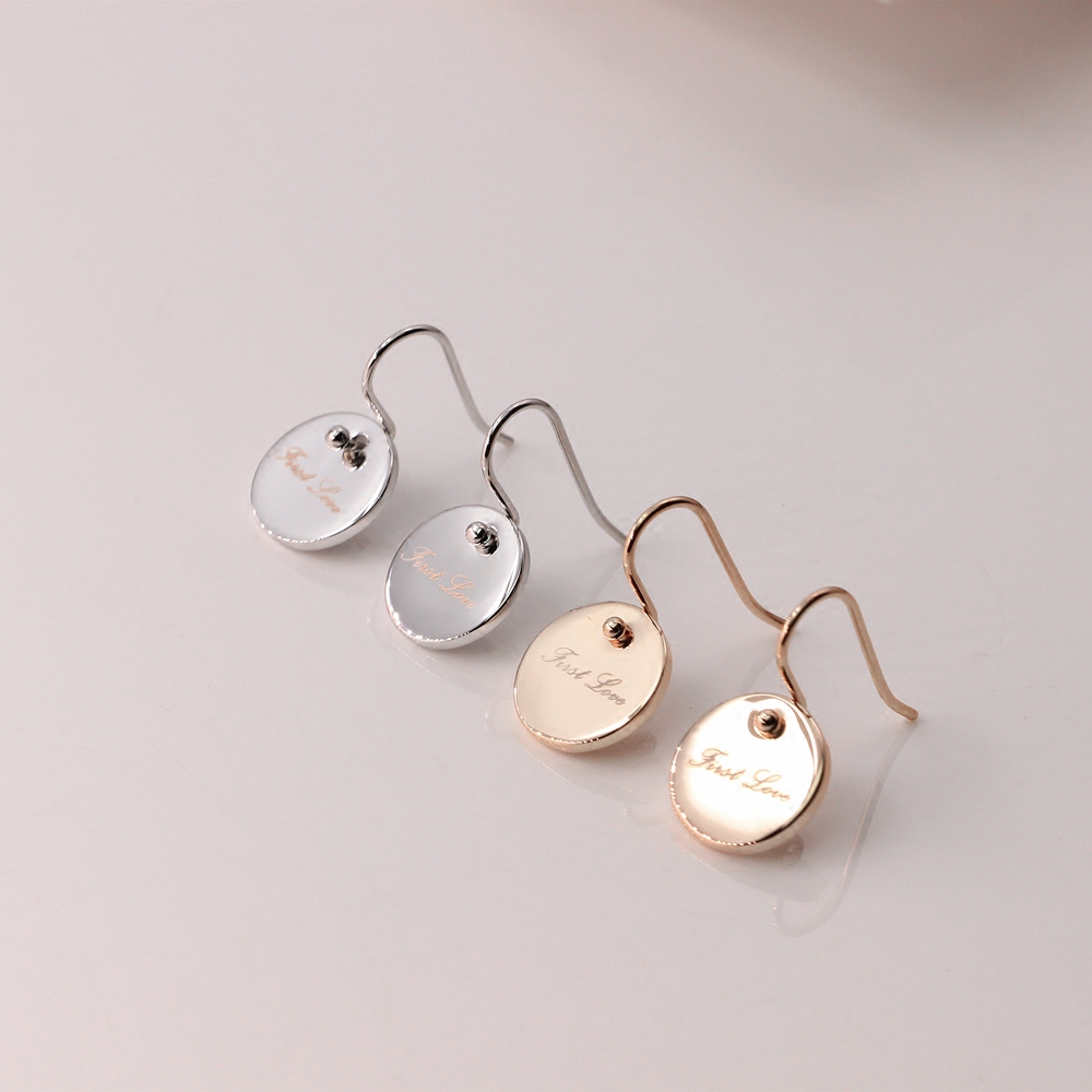 欧美光面圆形几何耳环女休闲经典大气love短耳坠简约百搭耳钉潮流,饰品/流行首饰/时尚饰品新,耳环,淘宝优惠券,粉丝福利购,淘宝优惠卷