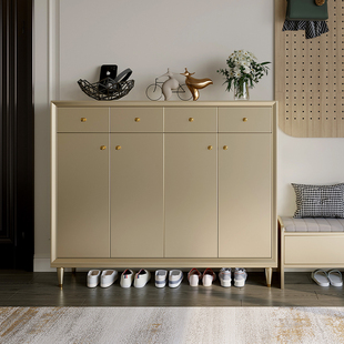 柜 架专用大容量一体进门放鞋 实木鞋 柜入户家用门口靠墙轻奢高级鞋