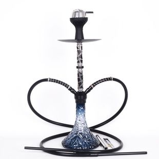 新款阿拉伯水烟全套酒吧水烟壶单双管水烟膏料碳KTV水烟筒hookah