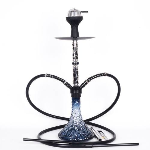 新款阿拉伯水烟全套酒吧水烟壶单双管水烟膏料碳KTV水烟筒hookah