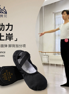 众爱舞苑舞蹈鞋黑色男成人儿童形体鞋中国古典舞芭蕾舞练功鞋肉色