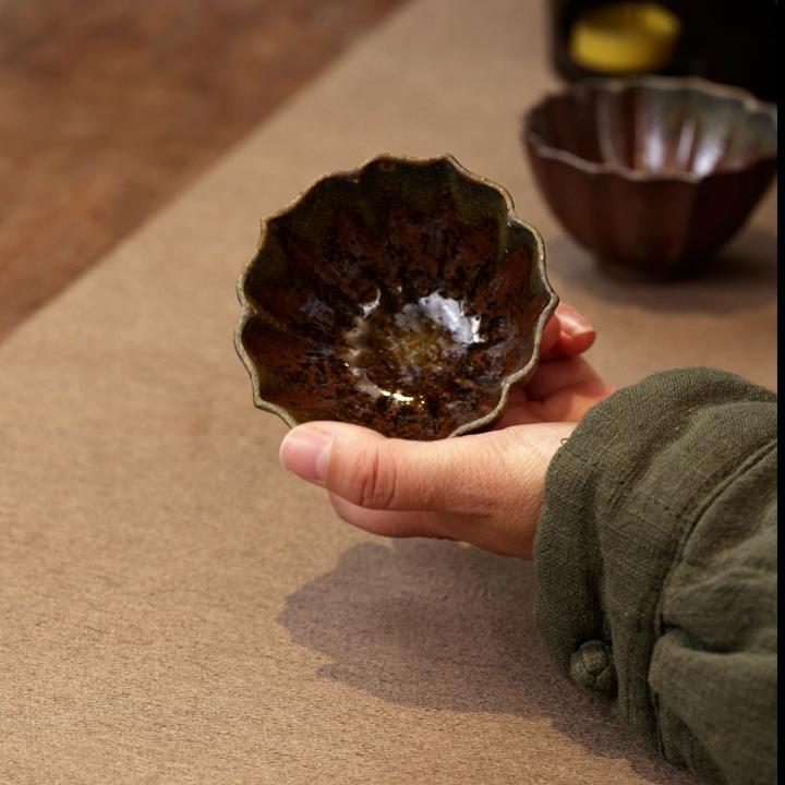 柴烧菱花阔口杯,餐饮具,茶壶,淘宝优惠券,粉丝福利购,淘宝优惠卷