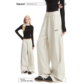 NERESUM春夏卫裤 子街舞嘻哈宽松直筒阔腿休闲裤 女潮牌美式 运动裤