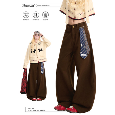 NERESUM复古弯刀休闲工装裤