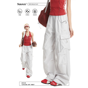 直筒显瘦伞兵裤 NERESUM裤 裤 户外徒步露营速干工装 子女潮牌美式