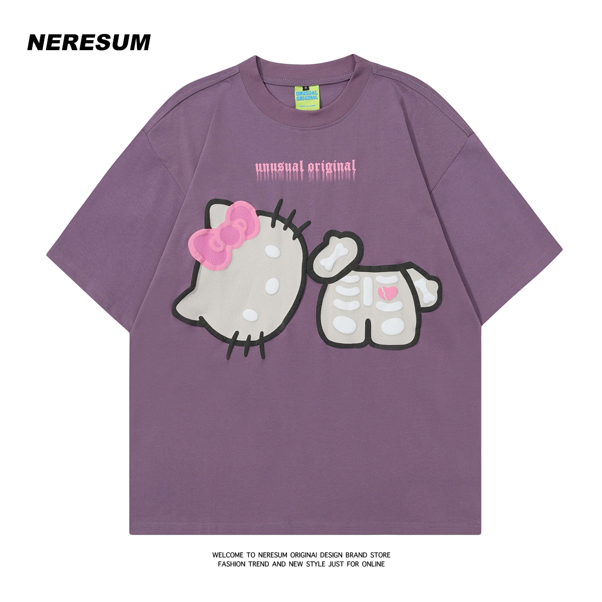 Neresum美式复古凯蒂猫短袖T恤女