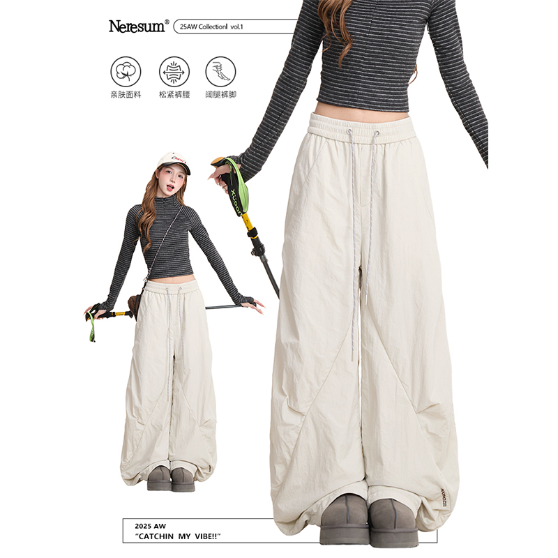 NERESUM冬季户外加绒工装裤