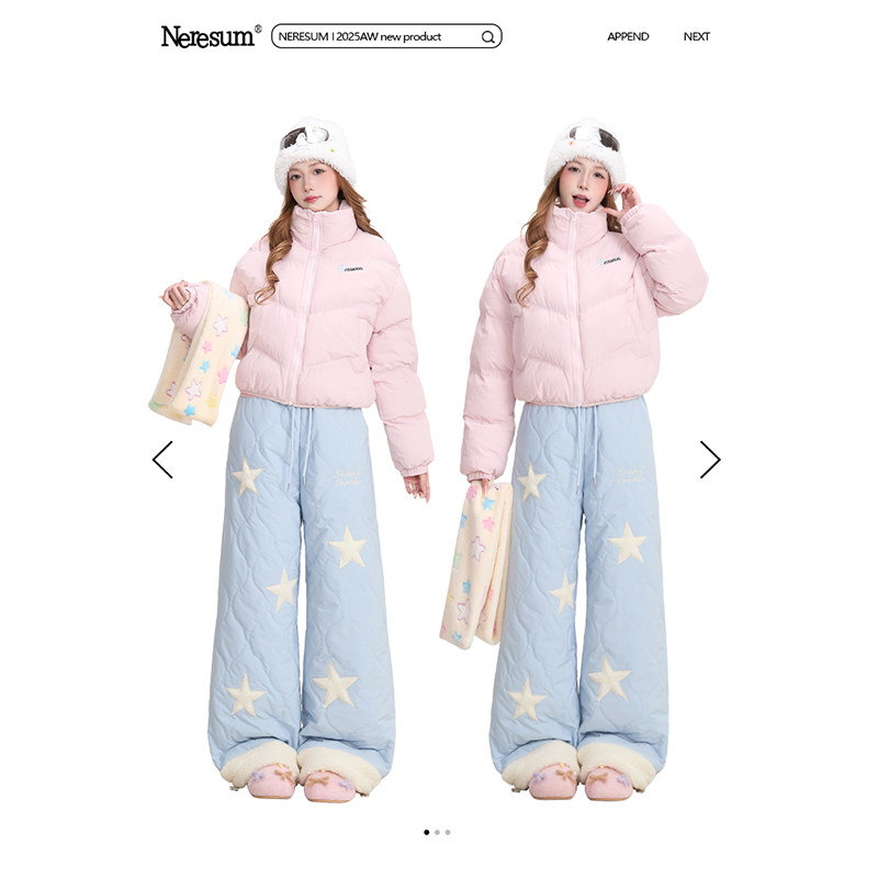 NERESUM冬季新款粉色立领棉衣棉服女甜酷小个子短款面包服厚外套,女装/女士精品,棉衣/棉服,淘宝优惠券,粉丝福利购,淘宝优惠卷