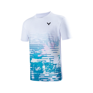 正品VICTOR胜利羽毛球服短袖速干2026新款比赛上衣运动服文化衫