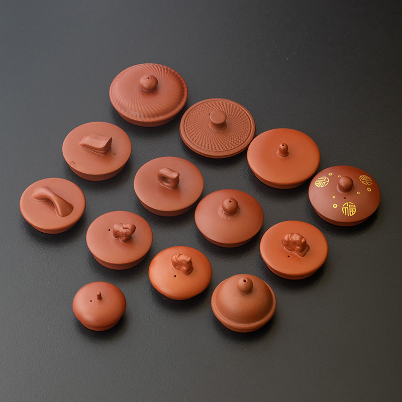 一个的价格宜兴中式半手工紫砂朱红泥泡家用茶壶盖茶具配件单品