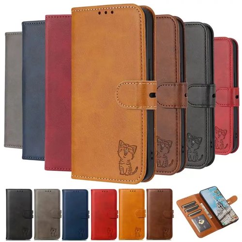 适用于三星Galaxy A10 M10 A20 A30 A20E A40 A50S A70 A30S卡通可爱防摔插卡钱包支架电话手机壳皮套