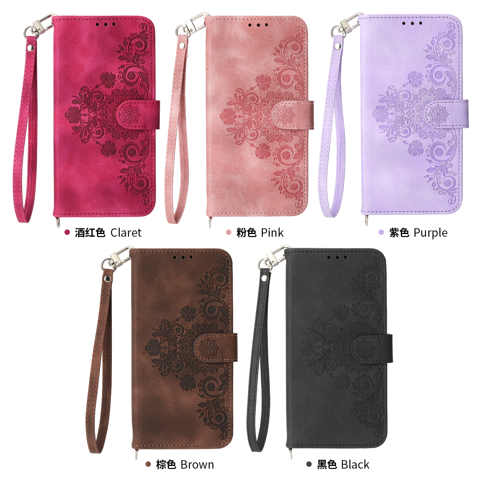 适用于小米POCOX5PRO M6PRO 5G X3 NOTE10PRO X5 X6 M3 12T 11T C65 C55 CC9 M5s纯色防摔插卡钱包支架手机壳
