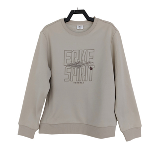 鸿星尔克男加绒加厚卫衣2025冬季新款圆领套头衫保暖舒适休闲卫衣