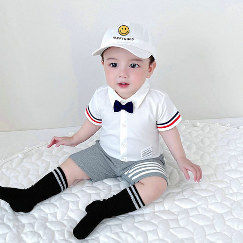 2026款男童短袖套装夏季男宝宝时髦衣服夏季洋气儿童夏天男孩童装