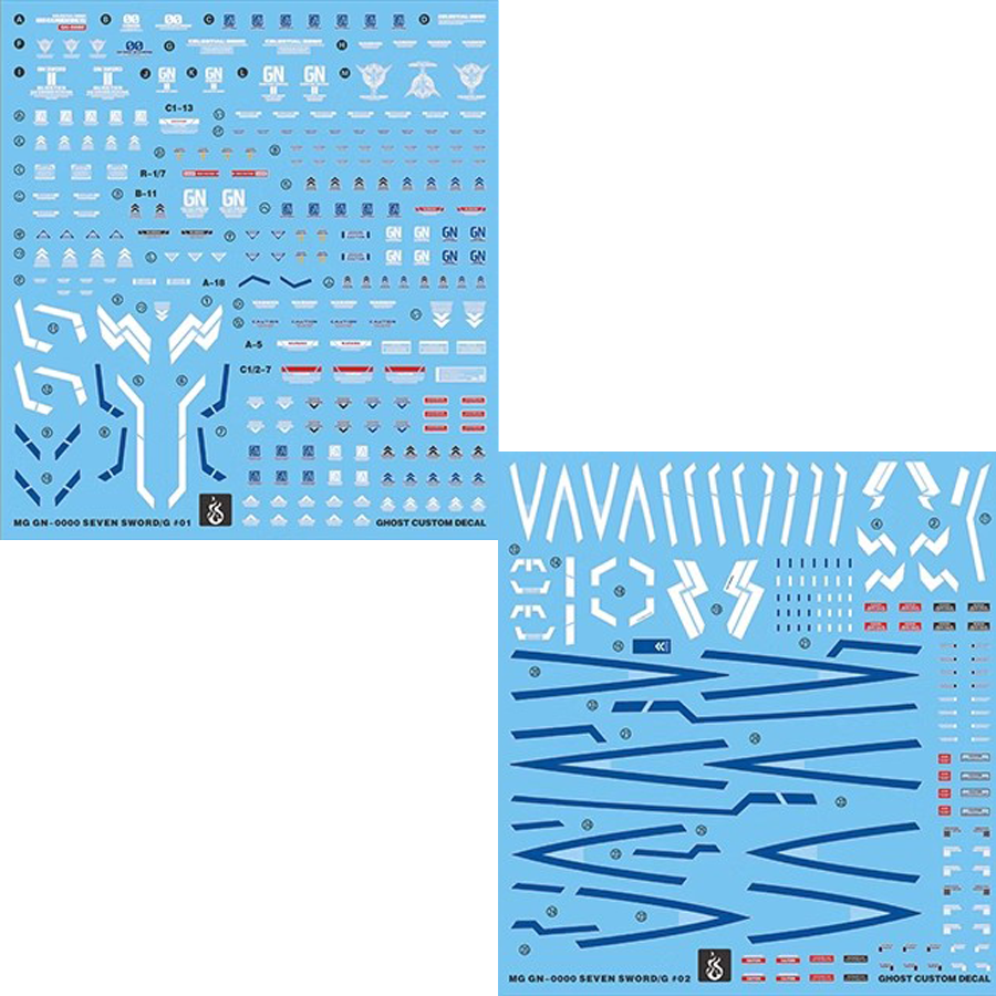 【炎】MG七剑荧光水贴