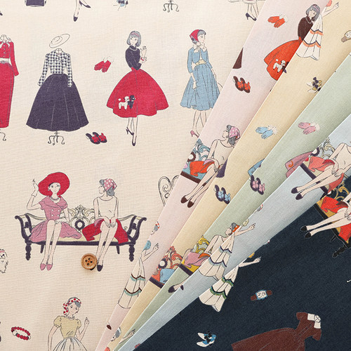 50cm日本进口纯棉couturiere手工名师koko seki拼布105cm幅宽面料