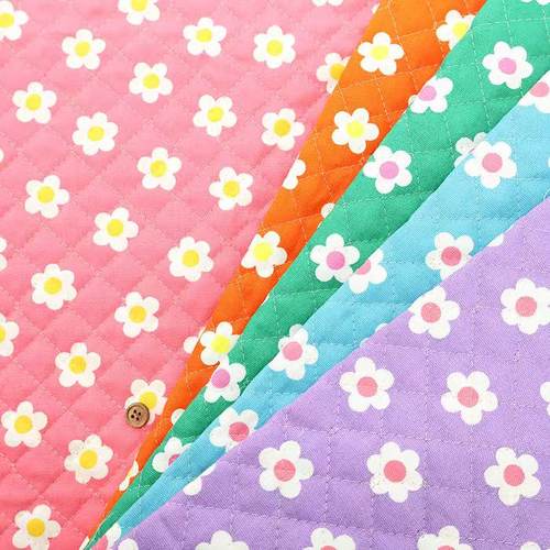 50cm日本进口夹棉小花105cm手工DIY拼布艺服装连衣裙衬衫面料
