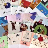 日本进口纯棉牛津布料Kurahashi 女孩春夏秋冬垫仓乔伶衣面料 Rei