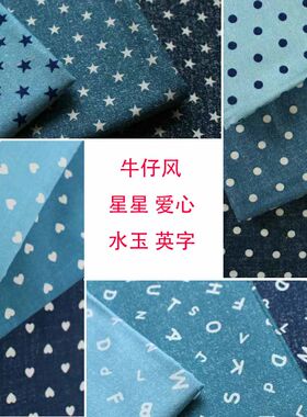 牛仔风日本进口纯棉服装牛津面料