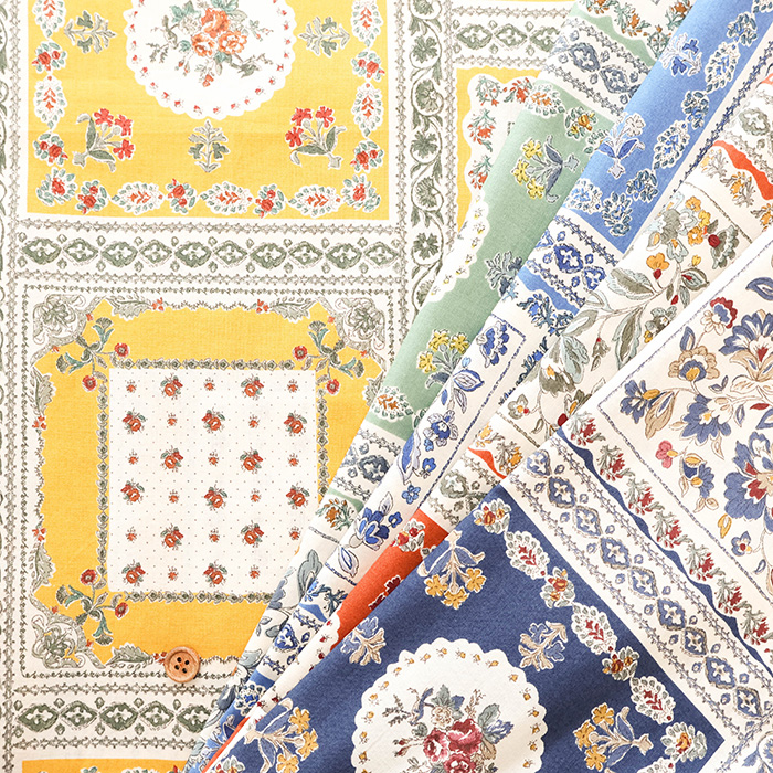 50cm日本进口纯棉60支头巾HOKKOH印花DIY手工拼布艺105cm幅宽面料