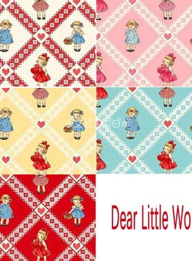 日本进口Dear Little World玛格丽特索菲亚quiltgate方格布料现货