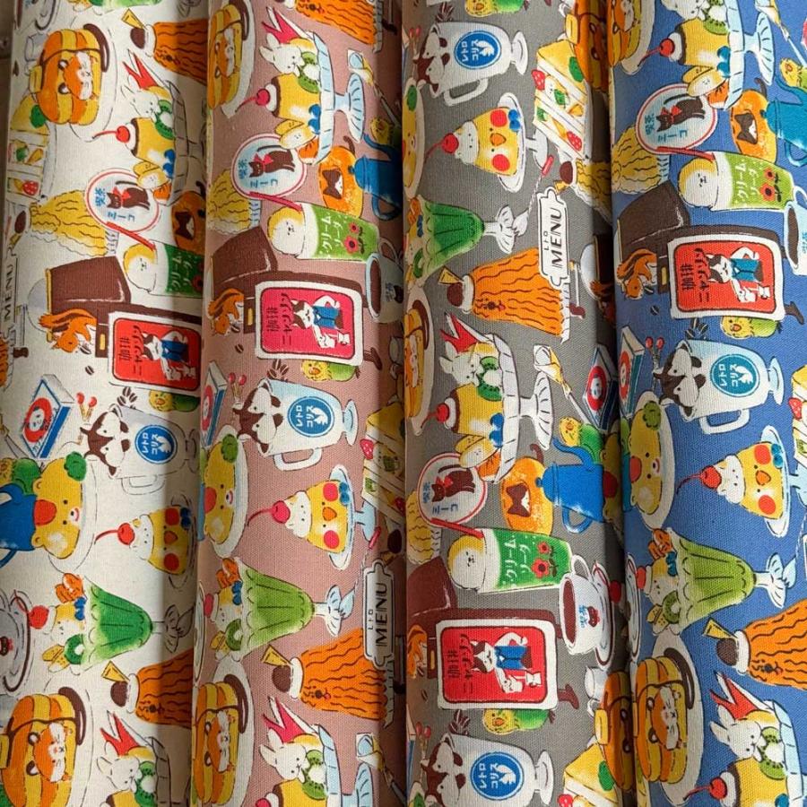 50cm日本进口纯棉咖啡店糖水点心DIY拼布艺衬衫手工娃衣服装面料