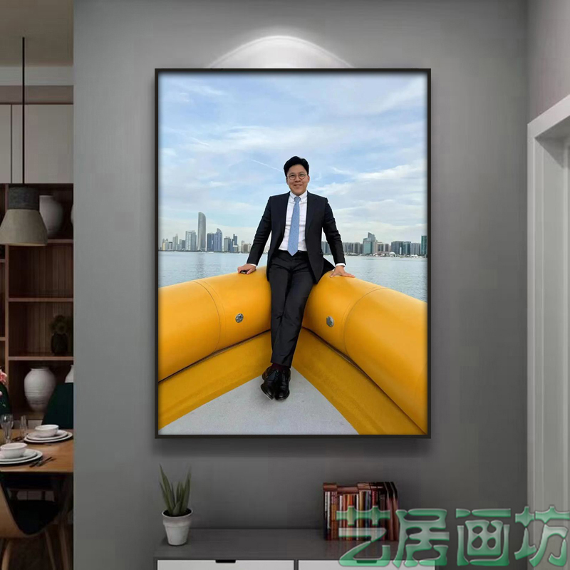 霍启刚海报现代人物装饰简约挂画