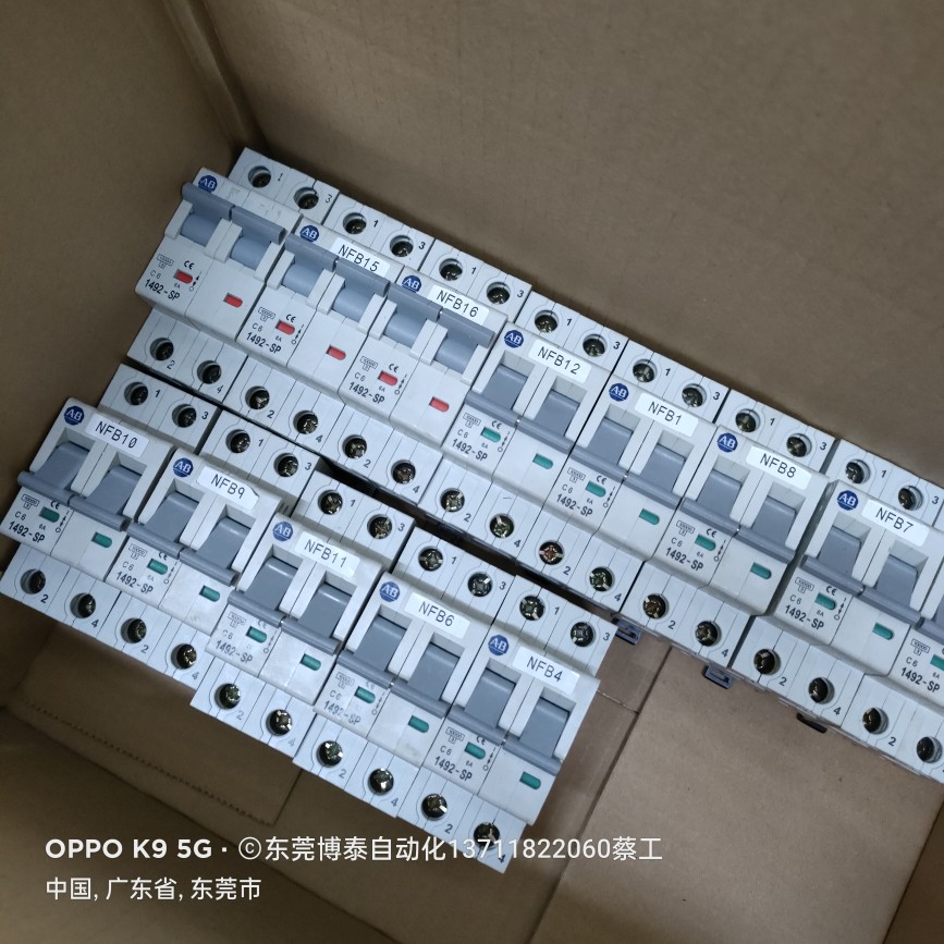 原装拆机美国罗克韦尔AB断路器开关 2P 6A 1492-SP2C060 九成新