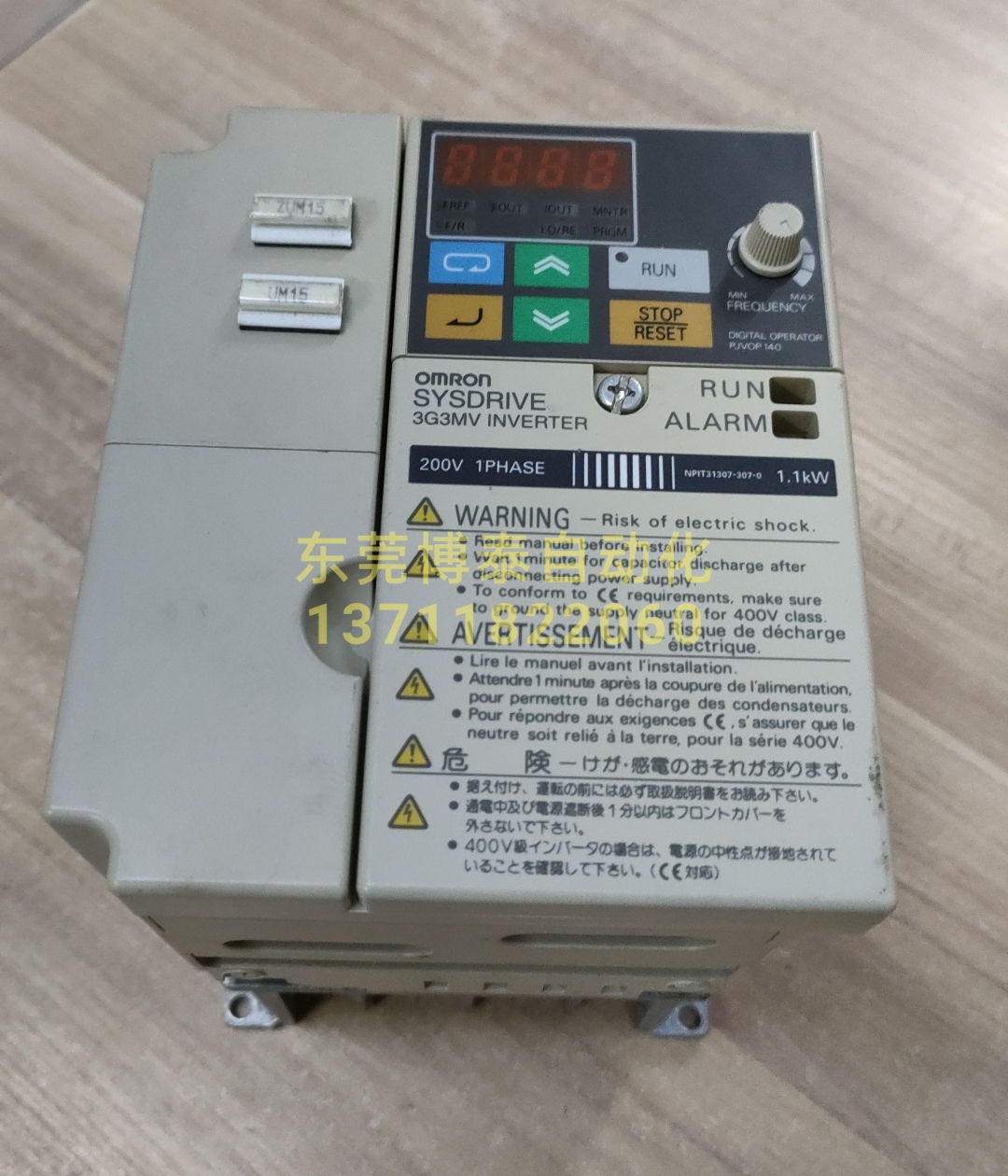 日本原装拆机变频器 3G3MV-AB007 现货 200V 1.1KW 测试包好