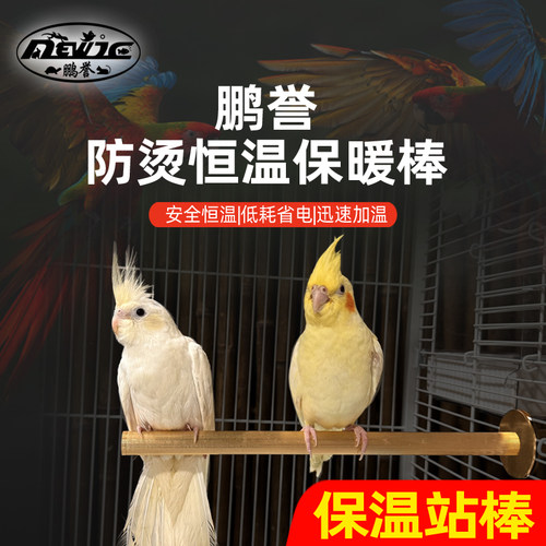 鹦鹉取暖神器恒温磨爪站棒加热棒