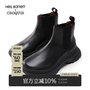 2024冬新品 速写男装 Barrett联名 中筒靴切尔西8OAM14400 Neil