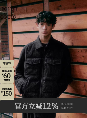 【Neil Barret联名】速写男装秋冬新款休闲翻领羽绒服牛仔工装潮